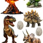 A4 tortaostya szett – Dinoszauruszok 8