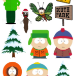 A4 tortaostya szett – South Park