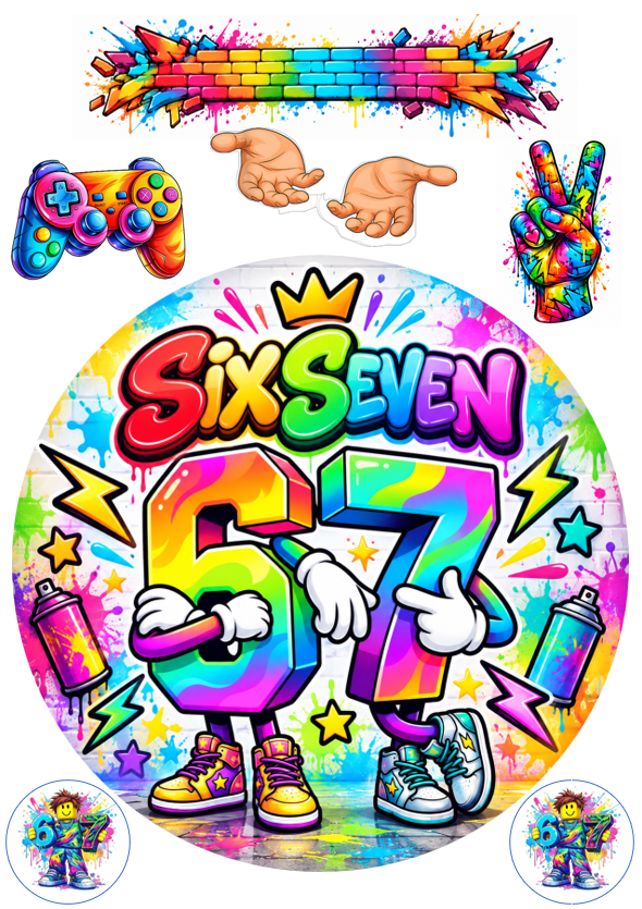 SixSeven A4 tortaostya szett – SixSeven - Image 1