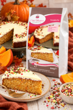Cake Masters Pumpkin Pie – Sütőtökös süteménykeverék krémmel és őszi szórócukorral – 600 g