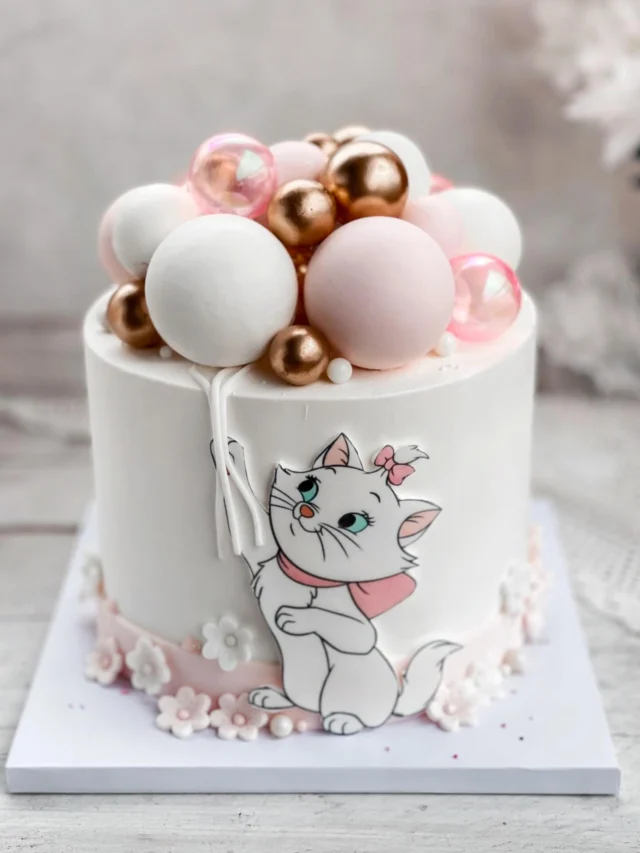 🤍🐱🩷 Marie cica
.
.
.
#kidscake #gyerektorta #szülinapitorta #catcake #tortaostyanyomtatás